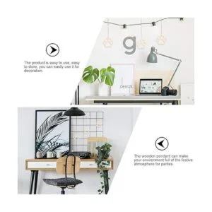 Exceart 20 piezas de madera con diseño de pata de madera_7