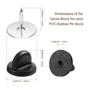 200 pares de tachuelas de corbata en blanco de mariposa de_2