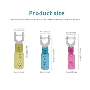 XmucTech 150 conectores de horquilla termocontraíbles 2216_2