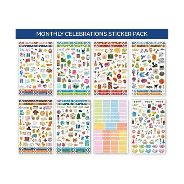 bloom daily planners Calcomanías mensuales de agenda de_3