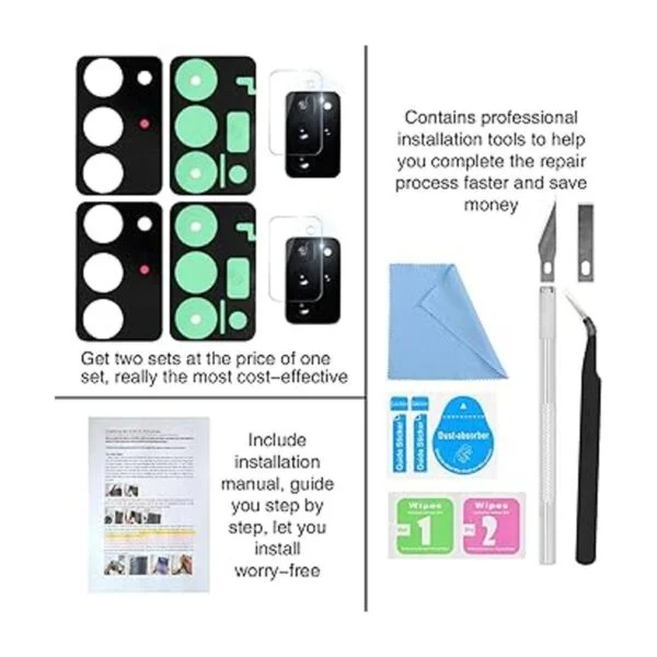 2 lentes de repuesto para Samsung Galaxy Note 20 Ultra_7