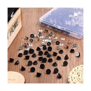 200 pares de tachuelas de corbata en blanco de mariposa de_7