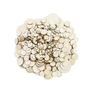 WYKOO 525 discos redondos de madera sin terminar 5_3