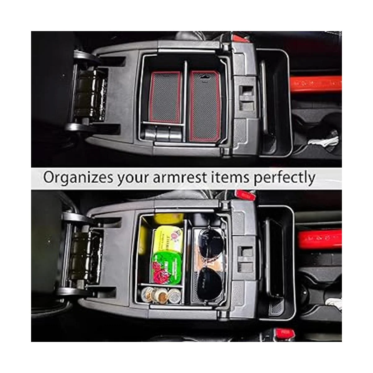 TACOBRO Bandeja organizadora de consola central para Jeep_5