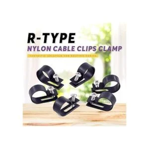 Swpeet Paquete de 120 clips de cable de nailon blanco de_4