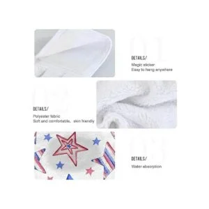 Boccsty Toallas de cocina colgantes con flores de cerezo_5