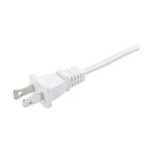 Two Prong Extension Cord 15 FT White Indoor AC 2 Prong_3