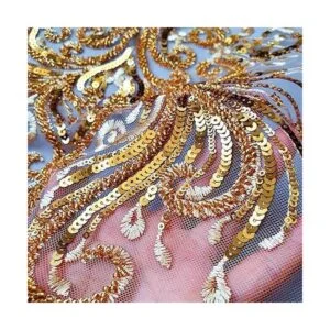 Cuentas de vidrio hechas a mano de lujo para vestido de_5