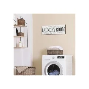 Letrero de madera para lavandería 2 piezas letrero de_4