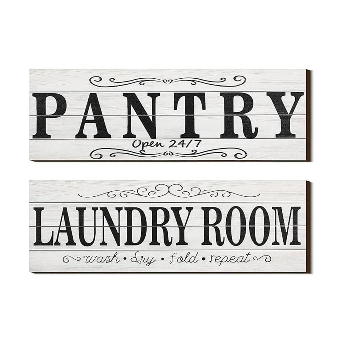 Letrero de madera para lavandería 2 piezas letrero de_1