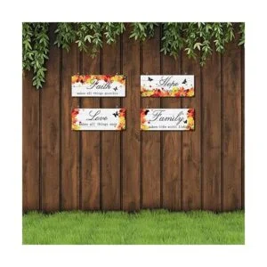 4 piezas de decoración de puerta de arce placa de madera_6