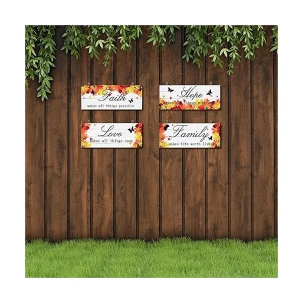 4 piezas de decoración de puerta de arce placa de madera_6