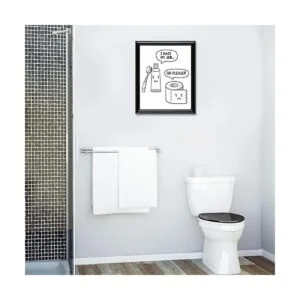 Divertidas impresiones de baño y baño decoración de pared_3