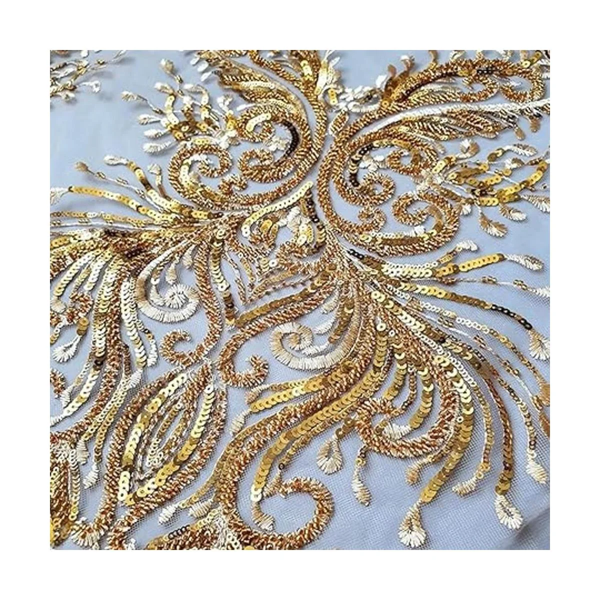 Cuentas de vidrio hechas a mano de lujo para vestido de_3