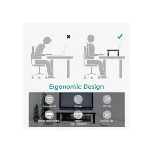 LOTEYIKE Soporte de escritorio elevador para monitor de_4