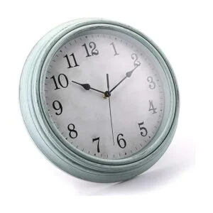 Jucoan Reloj de pared retro vintage de 12 pulgadas reloj_2