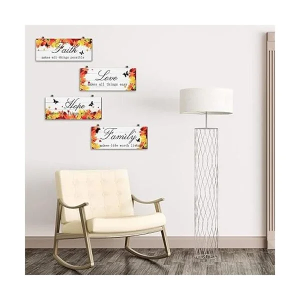 4 piezas de decoración de puerta de arce placa de madera_4