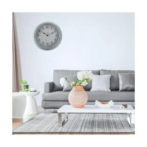 Jucoan Reloj de pared retro vintage de 12 pulgadas reloj_5