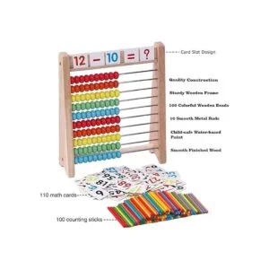 Cltoyvers baco de madera para niños con 100 palos de_3