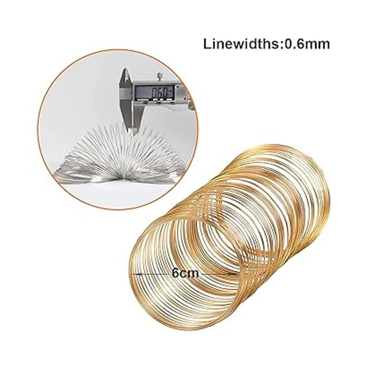 500 bucles para joyería alambre de memoria alambre de_3