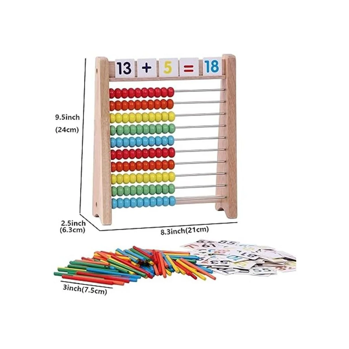 Cltoyvers baco de madera para niños con 100 palos de_4