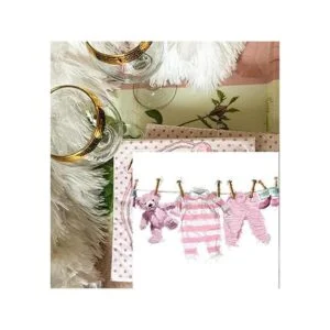 AVEVER Its a Girl Servilletas Servilletas de Baby Shower_5