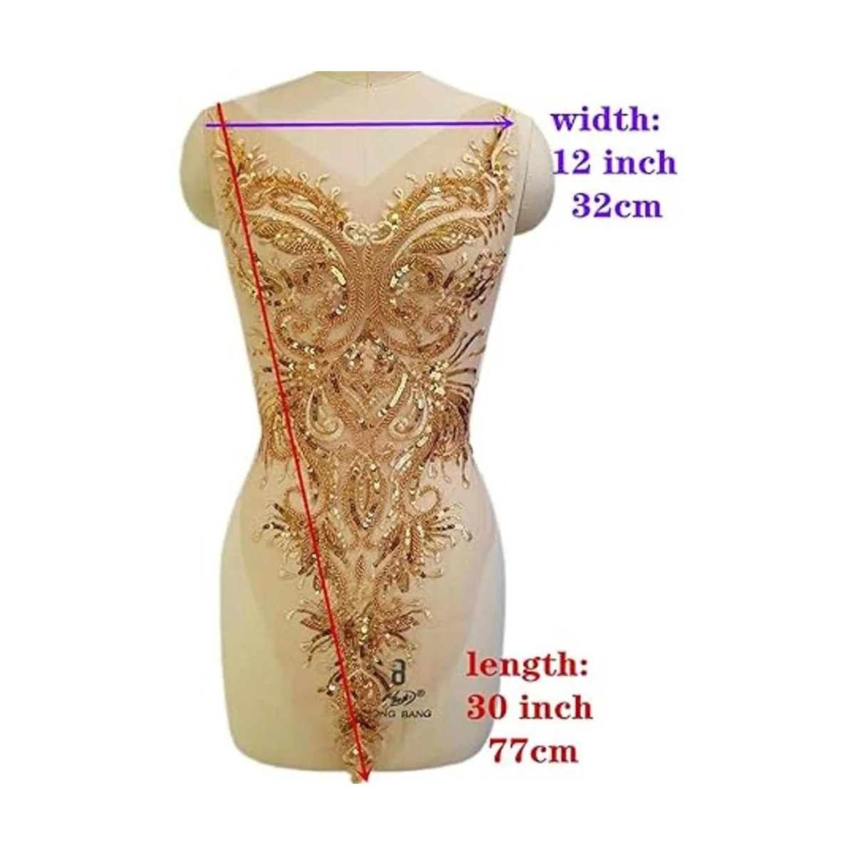 Cuentas de vidrio hechas a mano de lujo para vestido de_2