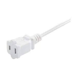 Two Prong Extension Cord 15 FT White Indoor AC 2 Prong_4