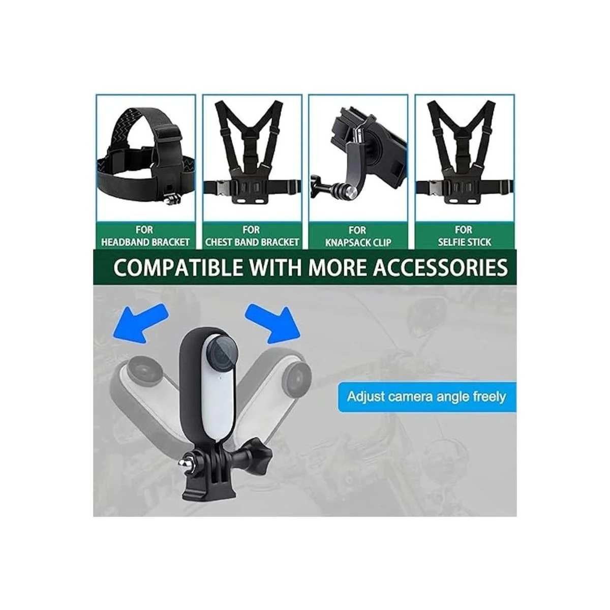 Soporte de cámara de marco de montaje para Insta360 Go 2_6