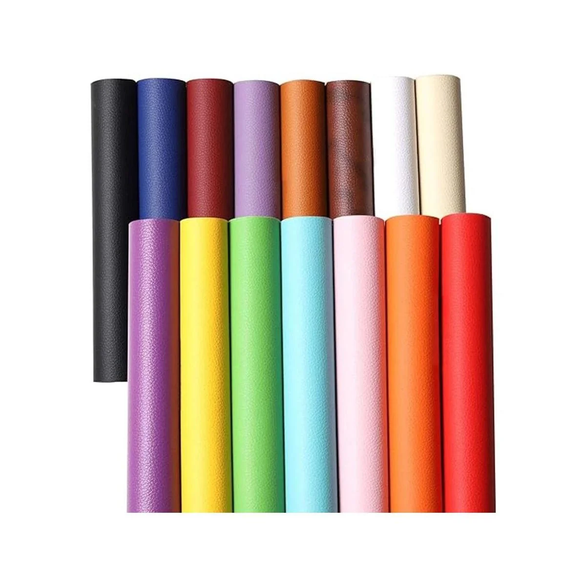 Picheng Juego de 15 hojas de cuero sintético sólido de 8.2_1