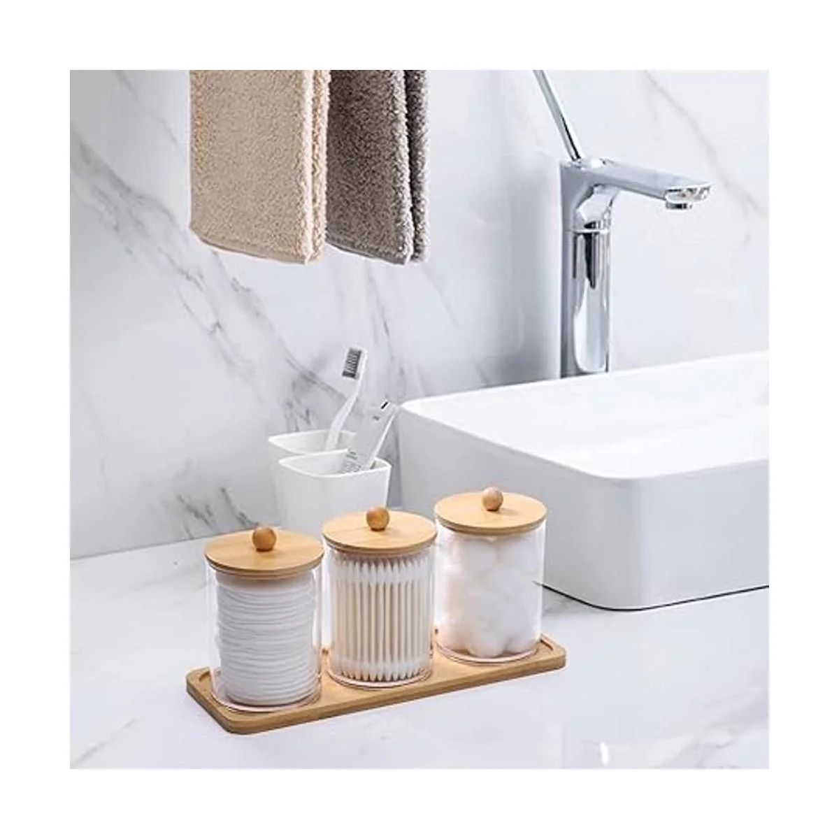 Tbestmax Soporte de hisopo de algodón de 10 onzas con_4