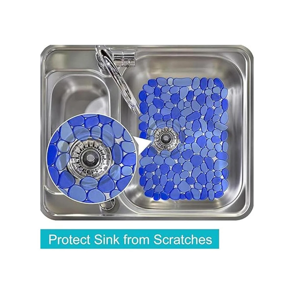 Coopay Alfombrilla para fregadero de cocina PVC_4