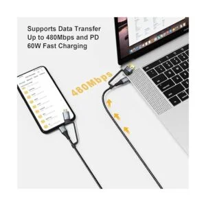 Cable de carga USB C CableCreation 4 en 1 cable de carga_4