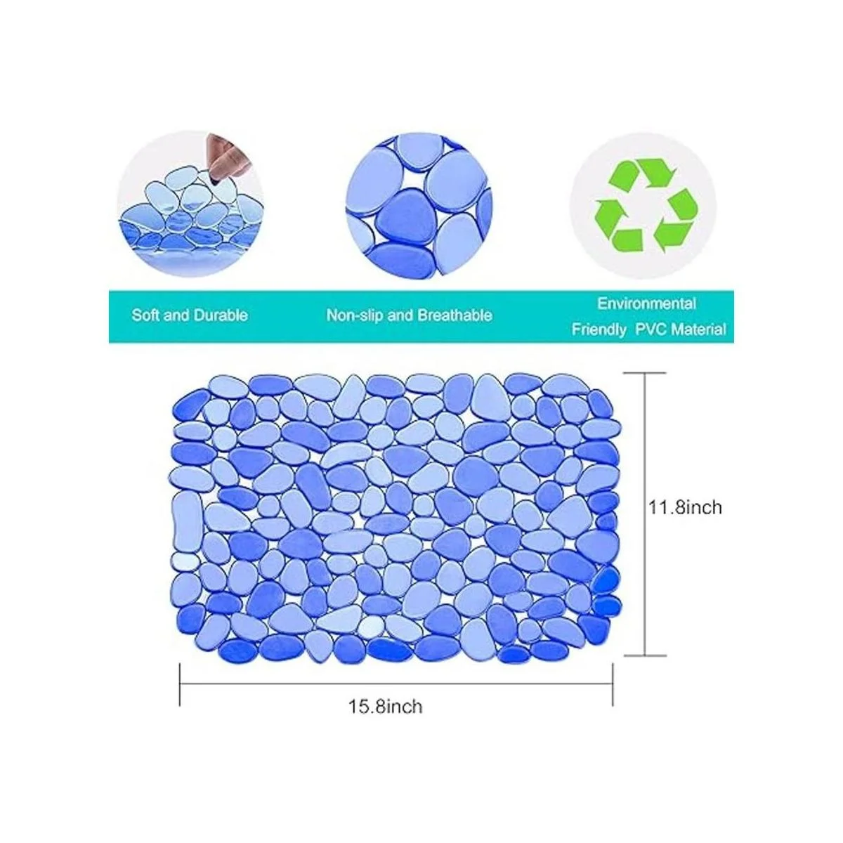 Coopay Alfombrilla para fregadero de cocina PVC_2