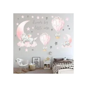 Dream Big Little One Calcomanías de pared de elefante_6