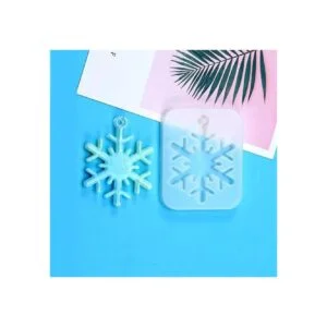 LaVenty 2 moldes de resina de copo de nieve de invierno_6