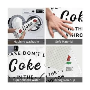 Please Dont Do Coke in the Bathroom Alfombrillas de baño_6