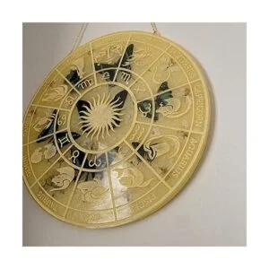 Molde de resina de horóscopo bandeja redonda grande_5