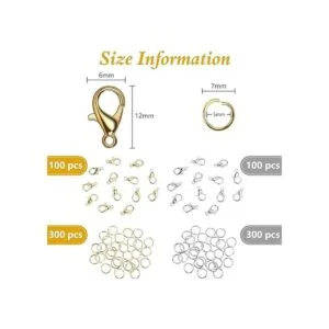 Más de 800 cierres de langosta y anillos abiertos 0.472_2