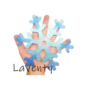 LaVenty 2 moldes de resina de copo de nieve de invierno_2