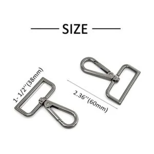 MELORDY 15 ganchos de metal giratorios de mosquetón para_2