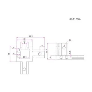 Befenybay 8 unids negro 3 vías extremo esquina soporte_6
