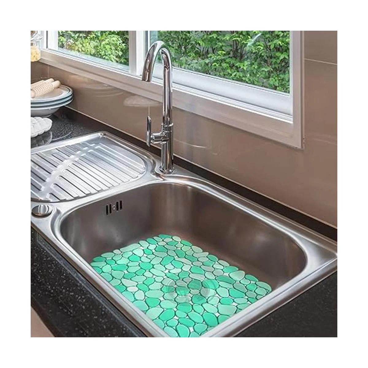 Coopay Alfombrilla para fregadero de cocina PVC_7