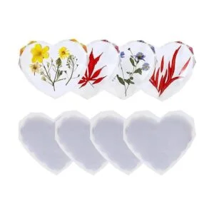 Paquete de 4 moldes para posavasos de resina epoxi con_1