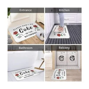 Please Dont Do Coke in the Bathroom Alfombrillas de baño_7