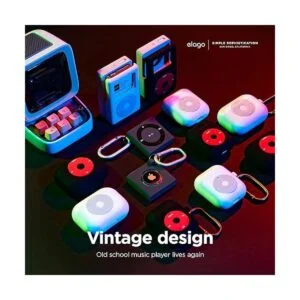 elago Funda Shuffle compatible con Apple AirTags gris_3