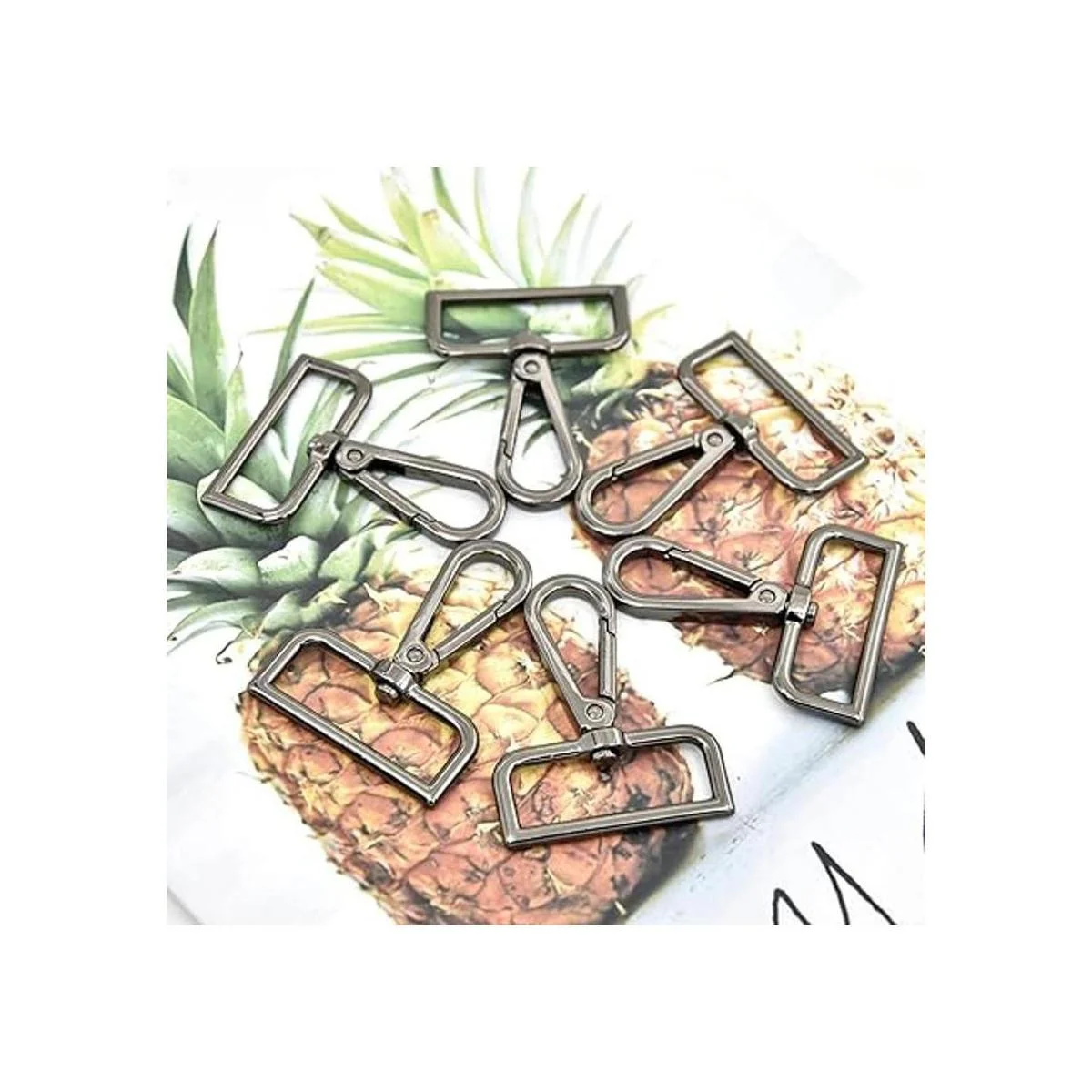 MELORDY 15 ganchos de metal giratorios de mosquetón para_3