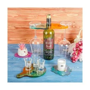 Geiserailie 4 piezas de soporte para copas de vino molde_4