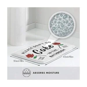 Please Dont Do Coke in the Bathroom Alfombrillas de baño_4