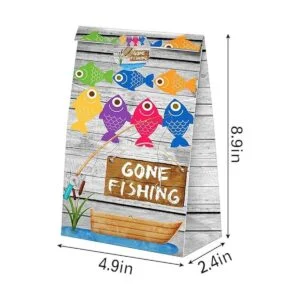 Bolsas de dulces con pegatinas para fiestas de pesca_3